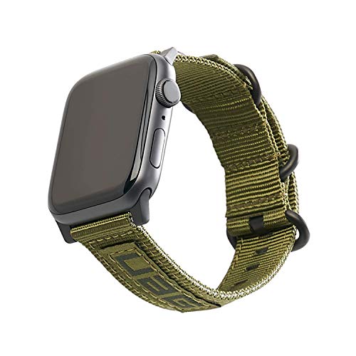 Urban Armor Gear Uag Compatible Apple Watch Band 45mm/44mm/42mm, Iwatch Series 7/6/5/4/3/2/1 & Watch Se, High Strength Nylon Weave Replacement Strap, Nato Olive Drab