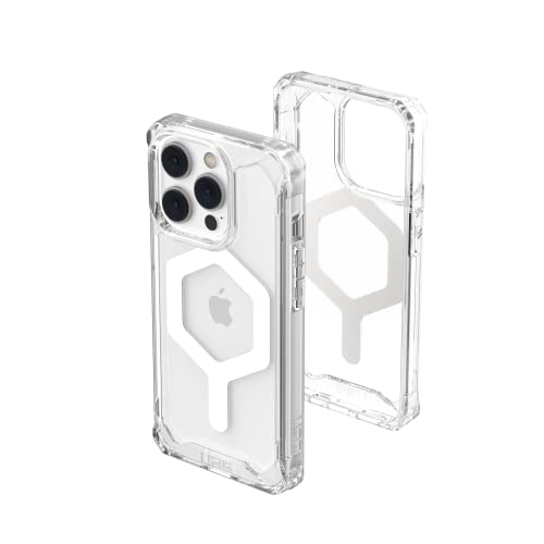 Urban Armor Gear Uag Designed For Iphone 14 Pro Case Translucent Clear Ice 6.1" Plyo Built-In Magnet Compatible With Magsafe Charging Lightweight Slim Shockproof Transparent Protective Cover