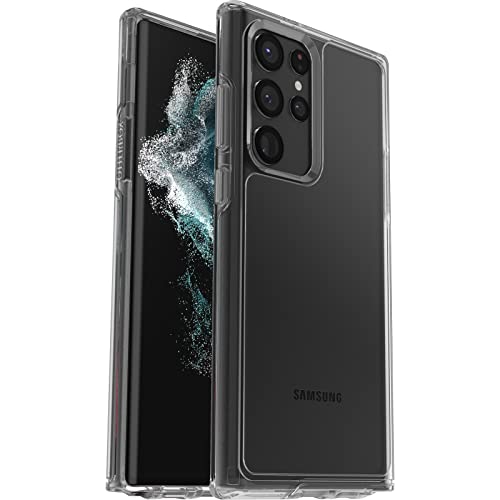 Otterbox Galaxy S22 Ultra Symmetry Series Case Stardust (Silver Flake), Ultra-Sleek, Wireless Charging Compatible, Raised Edges Protect Camera & Screen