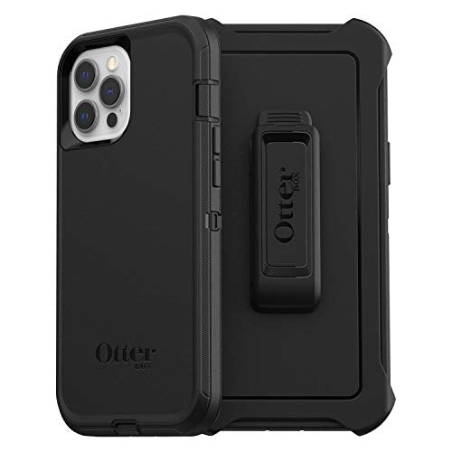Otterbox Defender Series, Rugged Protection For Apple Iphone 12 Pro Max Black