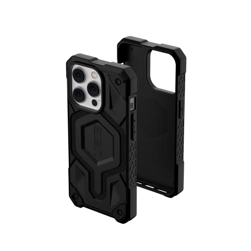 Urban Armor Gear Uag Designed For Iphone 14 Pro Case Kevlar Black 6.1" Monarch Pro Built-In Magnet Compatible With Magsafe Charging Rugged Shockproof Dropproof Premium Protective Cover