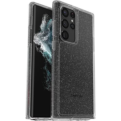 Otterbox Galaxy S22 Ultra Symmetry Series Case Stardust (Silver Flake), Ultra-Sleek, Wireless Charging Compatible, Raised Edges Protect Camera & Screen