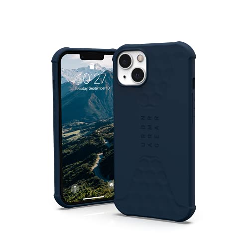 Urban Armor Gear Uag Designed For Iphone 13 Case Blue Mallard Ultra-Thin Shock-Absorbent Sleek Smooth Soft Touch Silicone Antimicrobial Standard Issue Protective Cover, [6.1 Inch Screen]